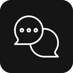 Communication Teamwork and Management icon with black filled line style. technology, chat, people, social, conversation, network, collaboration. Vector illustration