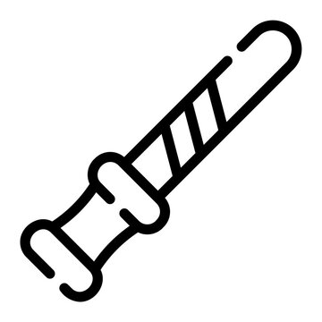 recommend clip art: baton line icon