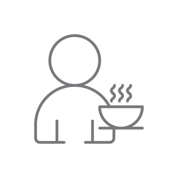 Coffebreak Business people icon with black outline style. cup, grinder, drink, beverage, machine, barista, coffee. Vector illustration