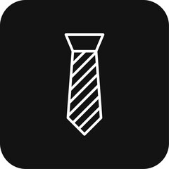 Tie Business people icon with black filled line style. fashion, necktie, elegance, neck, clothing, wear, clothes. Vector illustration