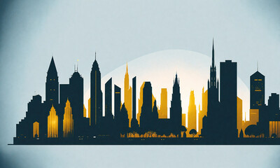 City Skyline Silhoutte