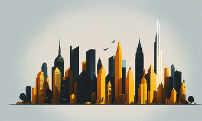 City Skyline Silhoutte