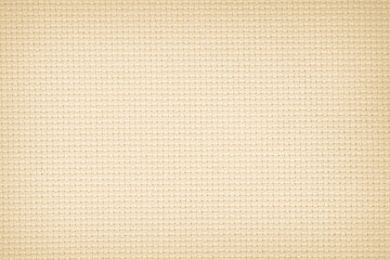 Detailed woven fabric texture background mesh pattern light beige color blank. Jute hessian sackcloth burlap canvas Natural weaving fiber linen and cotton cloth texture as clean empty for decoration.
