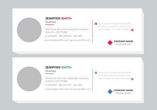 Professional Email Signature Template Design.