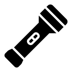 flashlight glyph icon