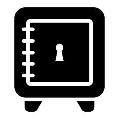 safebox glyph icon