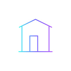 Home Real Estate icon with blue duotone style. house, real, construction, residential, modern, architecture, building. Vector illustration