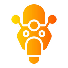 motorbike gradient icon