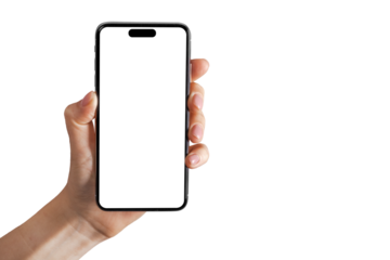 a phone iphone on a transparent background in PNG format