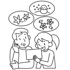 過去のことを回想して話すシニア男性の上半身