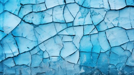 氷 冬 背景 ひび割れ グランジ テクスチャ 青 壁紙GenerativeAI