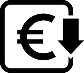 Obraz premium Cost reduction. Cost increase icon. Price reduced, discount icon. Financial vector illustration.