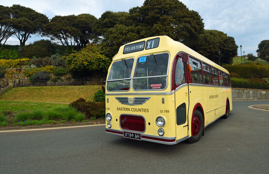 Classic Bristol MW5G - ECW. Eastern Counties  coach parked 