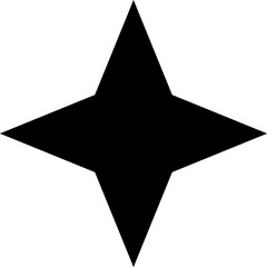 Star icon. Shiny and sparkle pictogram, blink glitter and glowing symbol. Vector night sky decorative boho elements isolated.