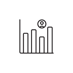 Engagement Marketing icon with black outline style. marketing, strategy, media, network, concept, seo, feedback. Vector illustration