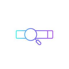 Search Engine Marketing icon with blue duotone style. internet, interface, bar, engine, browser, website, network. Vector illustration