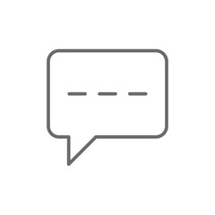 Comment Marketing icon with black outline style. social, media, app, bubble, application, speech, talk. Vector illustration