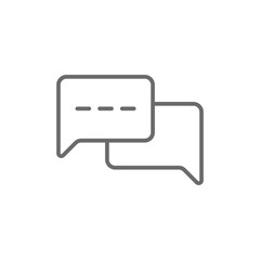 Communication Marketing icon with black outline style. chat, email, connection, social, mail, information, conversation. Vector illustration