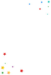 Rainbow Splash Fun Vector White Background.