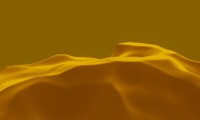 Fototapeta na wymiar 3D desert topography. Sand dune.