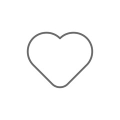 Like Marketing icon with black outline style. media, hand, ok, heart, good, thumb, love. Vector illustration