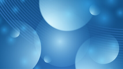 Paper layer circle blue abstract background. Curves and lines use for banner, cover, poster, wallpaper, design with space for text.