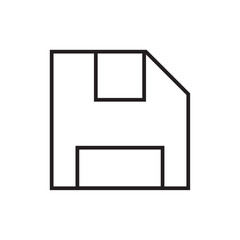 Save Data analysis icon with black outline style. symbol, sign, set, savings, save, interface, editable. Vector illustration