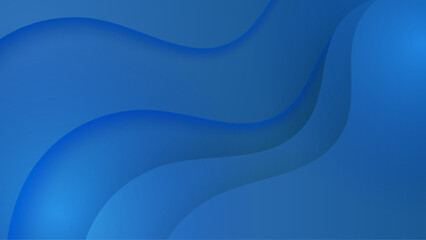 Abstract blue color background. Dynamic shapes composition. Vector illustration