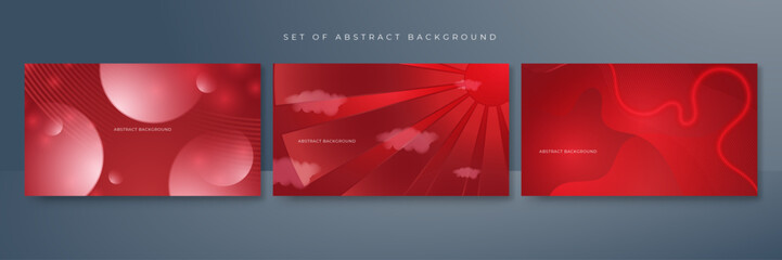 Abstract red background with wave. Vector illustration. Clip-art