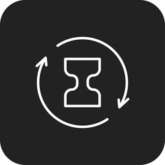 Progress Data analysis icon with black filled line style. improvement, graphic, performance, process, growth, motivation, strategy. Vector illustration