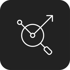 Analysis Data analysis icon with black filled line style. research, information, diagram, growth, management, concept, statistics. Vector illustration