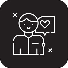 Customer Experience Feedback icon with black filled line style. analytics. Vector illustration