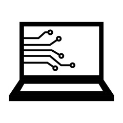 black artificial intelligence icon