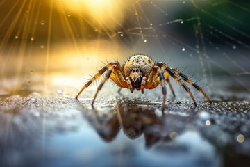 Makroaufnahme einer Spinne