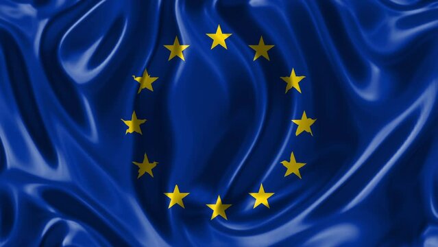 Flag of European Union. High quality 4K resolution