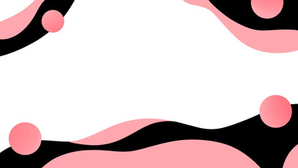 Black and pink template Background with wave