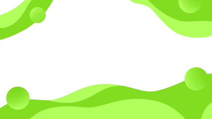Green background with wave template