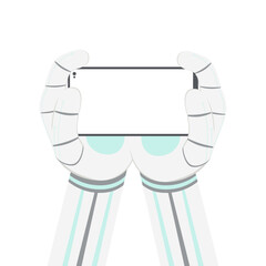 Artificial Intelligence Robot Machine Hand Arm Pose Smartphone
