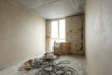 the initial stage of repair. Home repair
