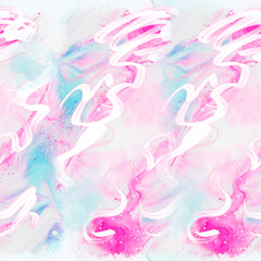 Pink Texture Background Hand Drawn Illustration	