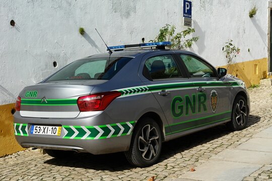 Modern Citroen GNR Police car in Portugal 