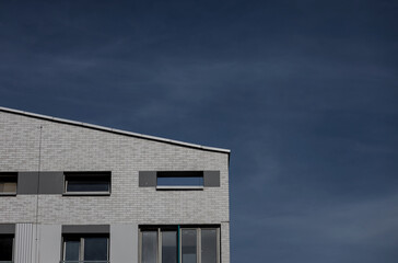 modern brick building