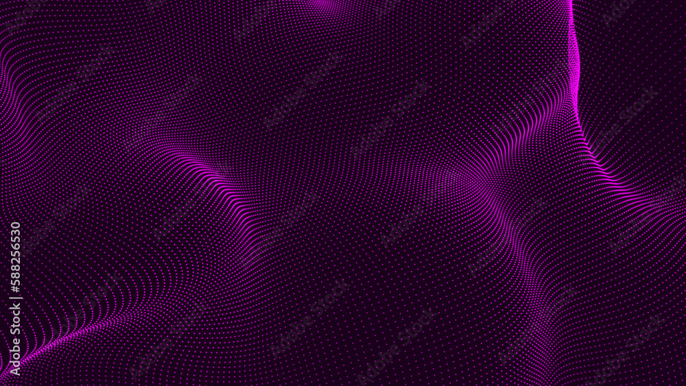 Poster geometric abstract background with connected lines and dots. molecule and communication background. 