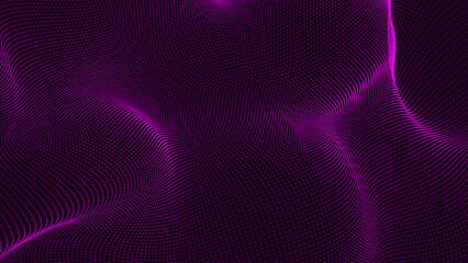 Geometric abstract background with connected lines and dots. Molecule and communication background. Wave flow. Data technology illustration. abstract background with lines