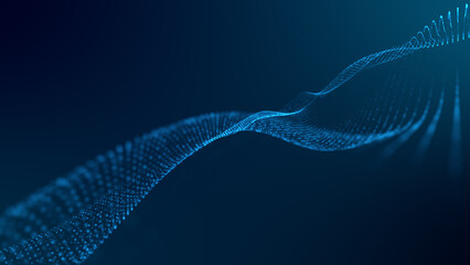 Abstract technology wave background concept.