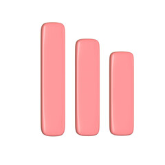 3d goal for business, bank, finance. 3d investment graph icon render illustration