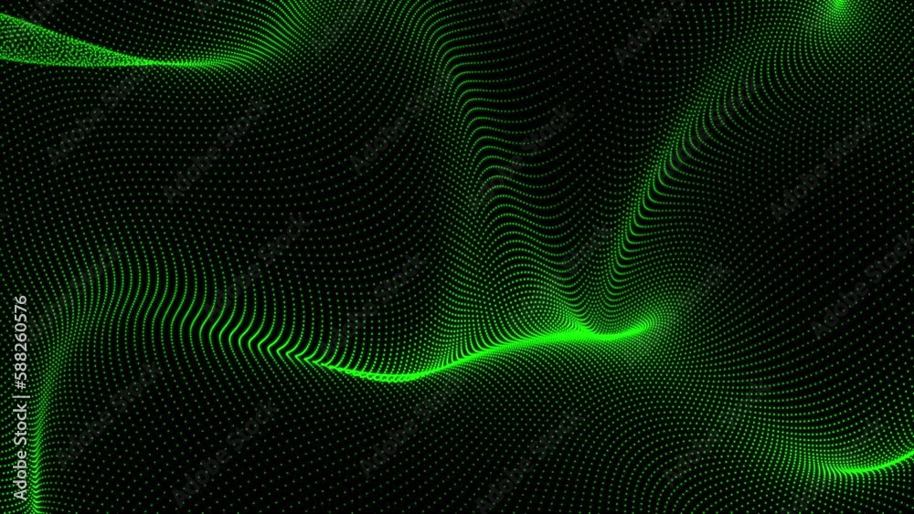 Poster wave flow. molecule and communication background. data technology illustration. abstract background 