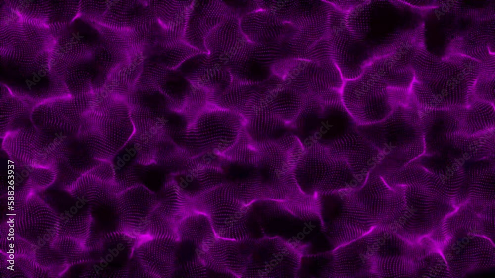 Poster wave with connecting dots and lines on dark background. abstract futuristic background. dynamic part