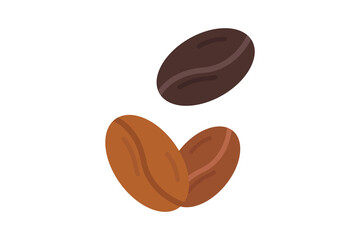 Coffee beans icon illustration. icon related to coffee element. Flat icon style. Simple vector design editable