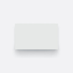 a white paper card with white backdrop